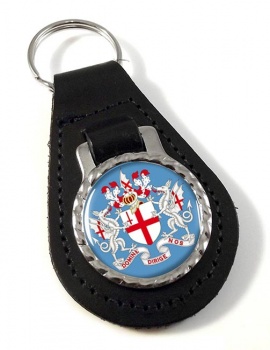 London (England) Leather Key Fob