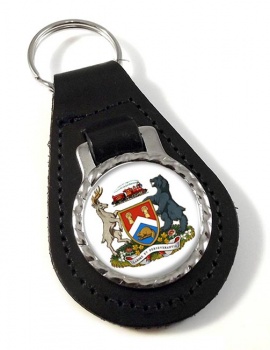 London (Canada) Leather Key Fob