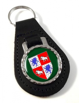 County Longford (Ireland) Leather Key Fob