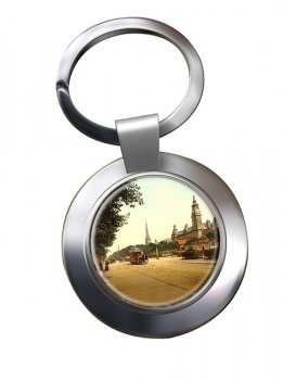Lord Street Southport Chrome Key Ring
