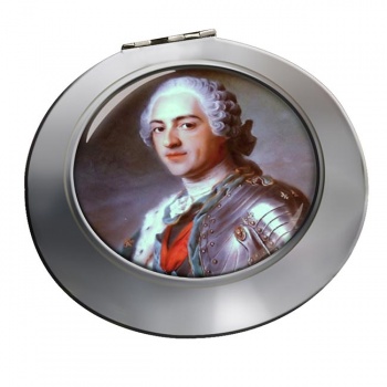 King Louis XV of France Chrome Mirror