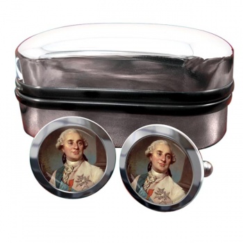 King Louis XVI of France Round Cufflinks