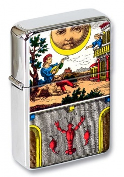 La Lune (The Moon) Tarot Flip Top Lighter