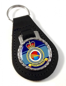 RAF Station Lyneham Leather Key Fob
