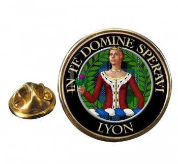 Lyon Scottish Clan Round Pin Badge