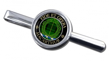 Macarthur ancient Scottish Clan Round Tie Clip