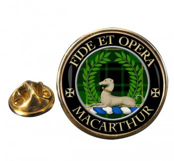 Macarthur modern Scottish Clan Round Pin Badge