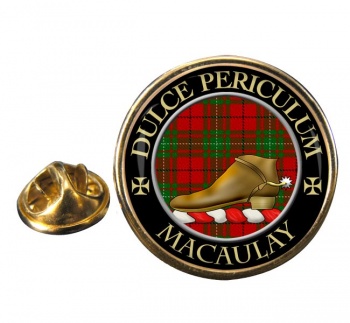 Macaulay Scottish Clan Round Pin Badge