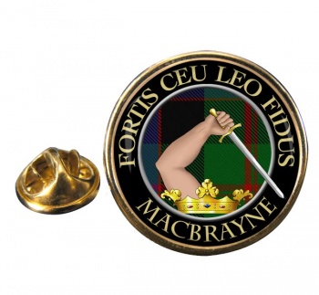Macbrayne Scottish Clan Round Pin Badge