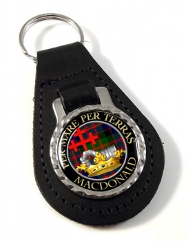Macdonald Scottish Clan Leather Key Fob