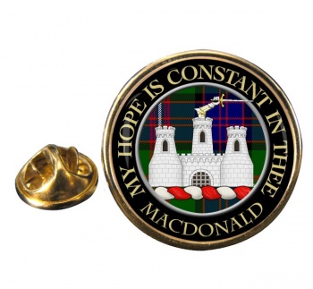Macdonald of Clanranald Scottish Clan Round Pin Badge