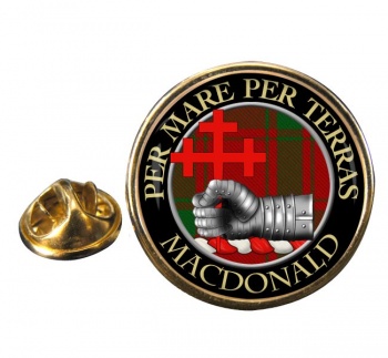 Macdonald of Sleat Scottish Clan Round Pin Badge