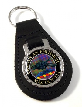 Macdonell Scottish Clan Leather Key Fob