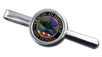 Macdonell Scottish Clan Round Tie Clip