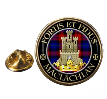 Maclachlan Scottish Clan Round Pin Badge