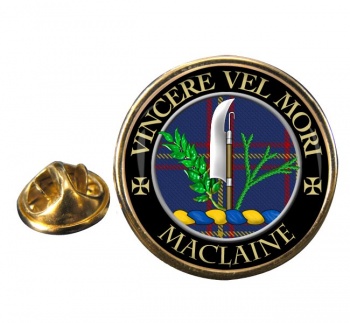 Maclaine Scottish Clan Round Pin Badge