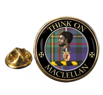 Maclellan Scottish Clan Round Pin Badge