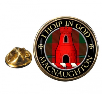 Macnaughton Scottish Clan Round Pin Badge