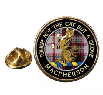 Macpherson Scottish Clan Round Pin Badge