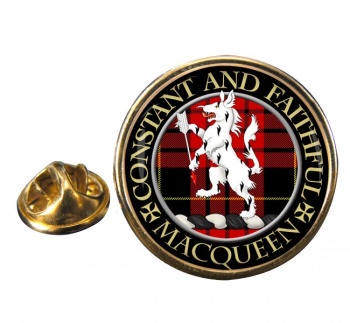 MacQueen Scottish Clan Round Pin Badge