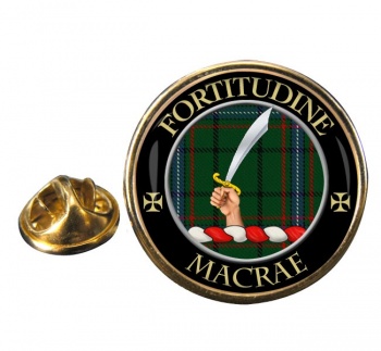 Macrae Scottish Clan Round Pin Badge