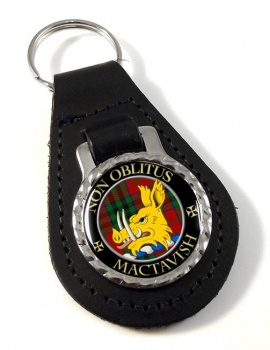 Mactavish Scottish Clan Leather Key Fob