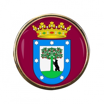 Madrid (Spain) Round Pin Badge