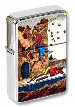 La Maison de Dieu (The Tower) Tarot Flip Top Lighter