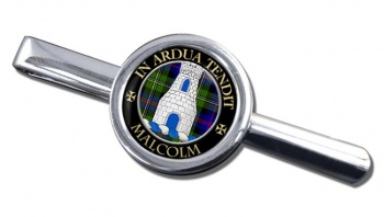 Malcolm Scottish Clan Round Tie Clip