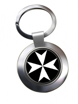 Knights Hospitaller (Order of Saint John) Chrome Key Ring