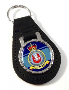RAF Station Manston Leather Key Fob
