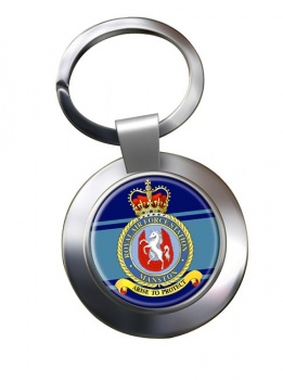 RAF Station Manston Chrome Key Ring