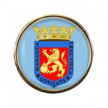 Managua (Nicaragua) Round Pin Badge