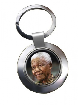 Nelson Mandela Chrome Key Ring