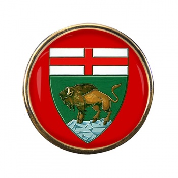 Manitoba (Canada) Round Pin Badge