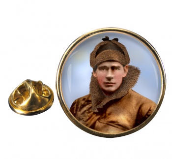 Edward Mick Mannock Round Pin Badge