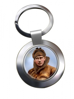 Edward Mick Mannock Chrome Key Ring