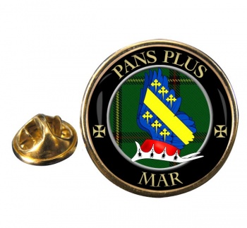 Mar Scottish Clan Round Pin Badge