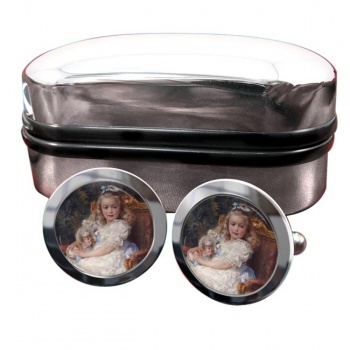 Marie Antoinette Round Cufflinks