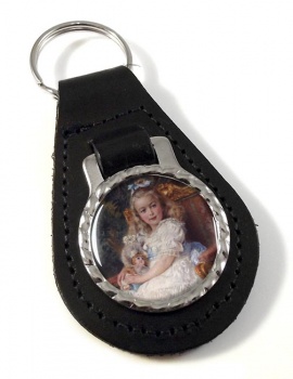 Marie Antoinette Leather Key Fob