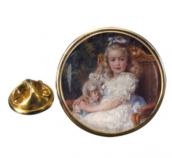 Marie Antoinette Round Pin Badge