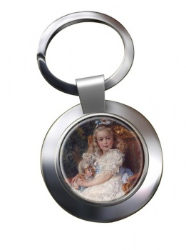 Marie Antoinette Chrome Key Ring