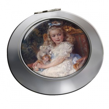 Marie Antoinette Chrome Mirror