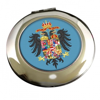 Mittleres Wappen des Maria Theresia (Austria) Round Mirror