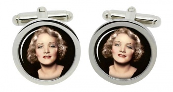 Marlene Dietrich Round Cufflinks