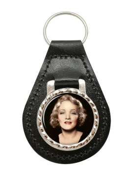 Marlene Dietrich Leather Key Fob