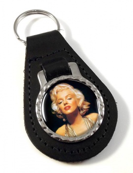 Marilyn Monroe Leather Key Fob