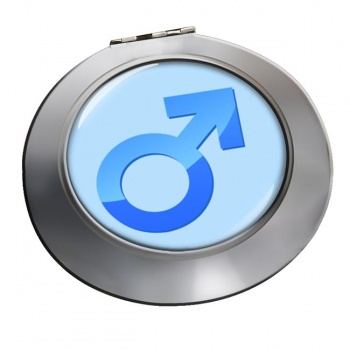 Mars Male Symbol Chrome Mirror