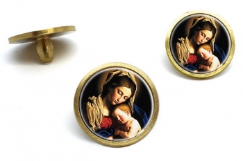 Holy Mother Mary and Baby Jesus Golf Ball Markers