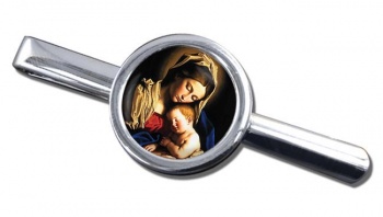 Holy Mother Mary and Baby Jesus Tie Clip